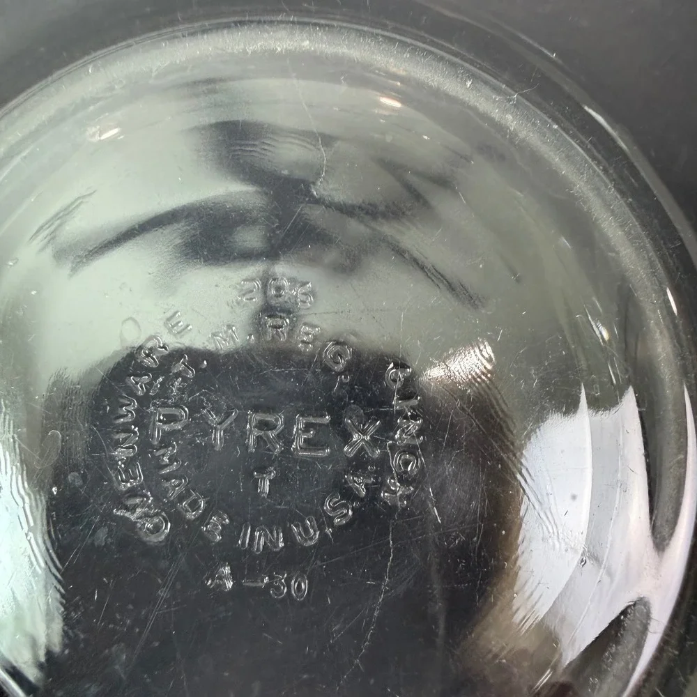 Pyrex set three